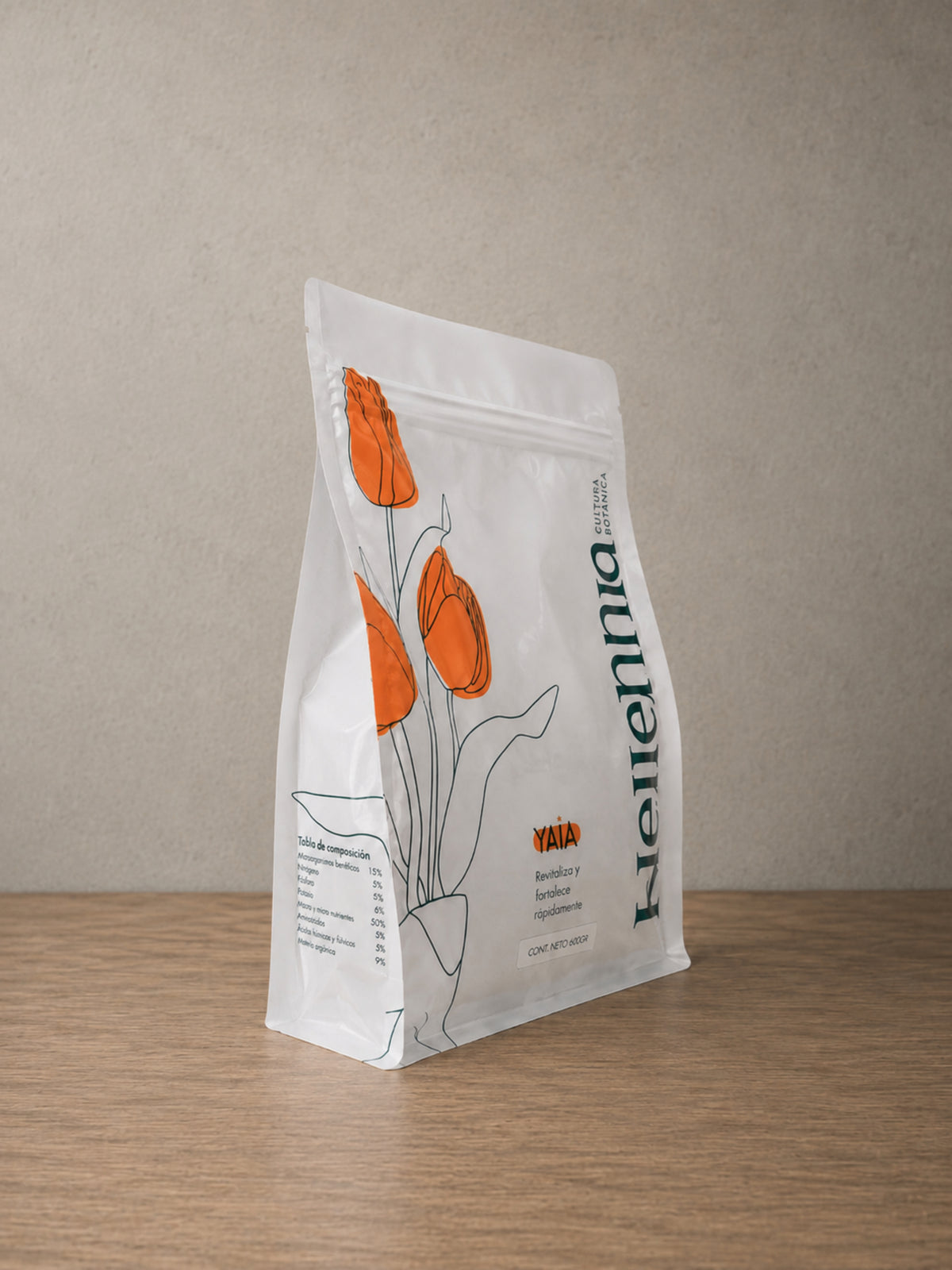 YAĪA 600g — Fertilizante en polvo para todas tus plantas.